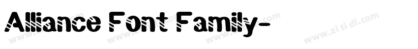 Alliance Font Family字体转换